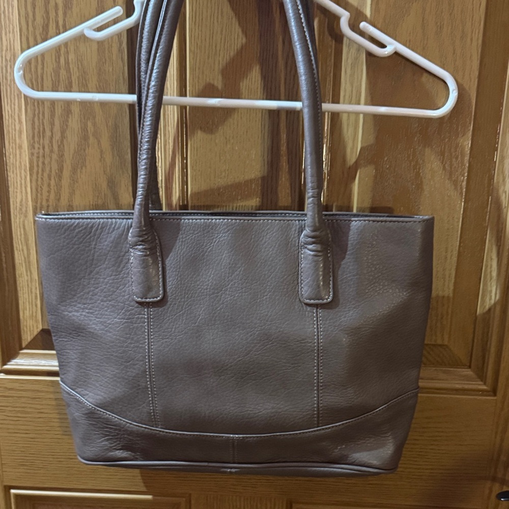 Light Brown American Leather Tote Bag